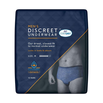 Staydry Men'S Discreet Pants - 10 Pairs